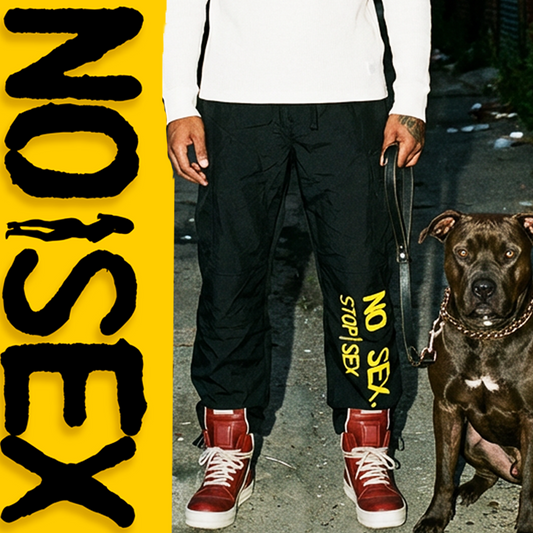 STOP SEX TRACK PANTS